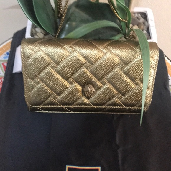 Kurt Geiger London Extra Mini Kensington Metallic Bronze Hardware Crossb… - Picture 13 of 16